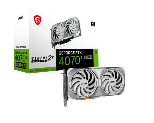 GeForce RTX 4070 Ti SUPER 16G VENTUS 2X WHITE OC