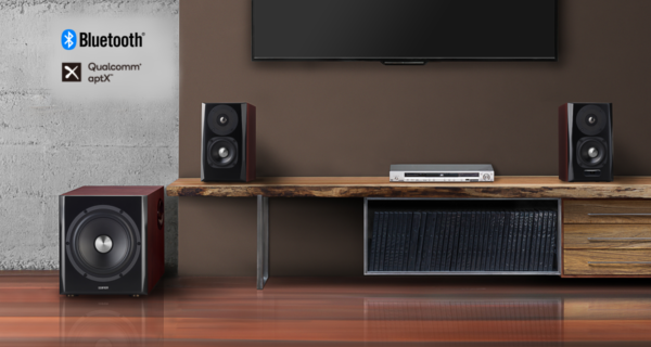 ⁦Edifier S350DB - Bookshelf Speaker+Sub 2.1 Speaker(brown)⁩ – תמונה ⁦4⁩