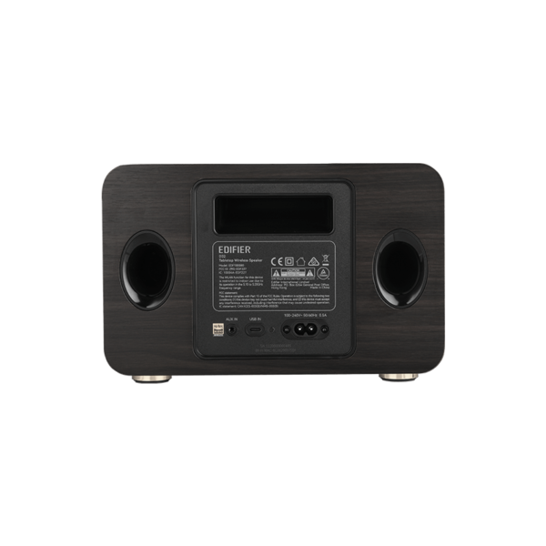 ⁦Edifier D32 - Tabletop Wireless Speaker (black walnut)⁩ – תמונה ⁦4⁩