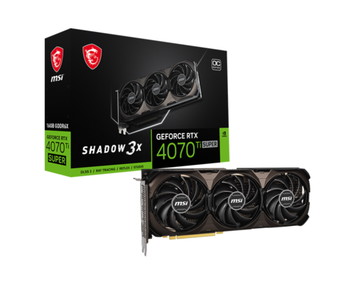 כרטיס מסך MSI GeForce RTX 4070 Ti SUPER 16G SHADOW 3X OC
