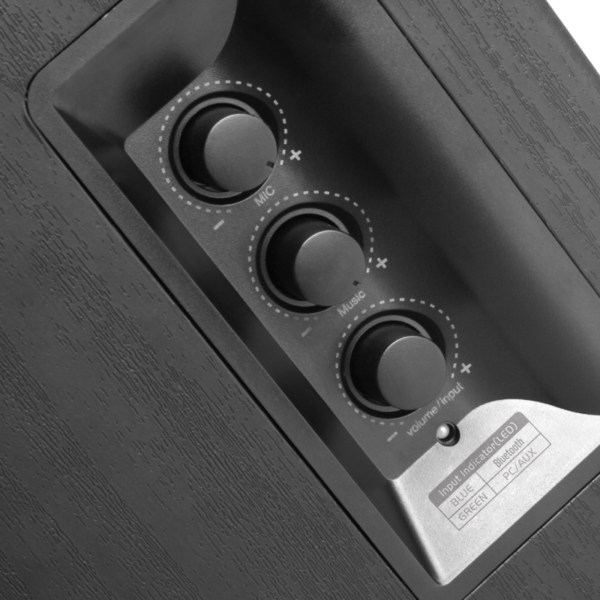 ⁦Edifier R1580MB - Active 2.0 Bookshelf Speaker Set (black)⁩ – תמונה ⁦3⁩