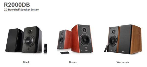 ⁦Edifier R2000DB - Powered BT Bookshelf Speakers (brown)⁩ – תמונה ⁦4⁩