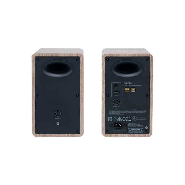 ⁦EDIFIER M60 - DT Bluetooth Bookshelf Speaker HiRes (עץ)⁩ – תמונה ⁦2⁩