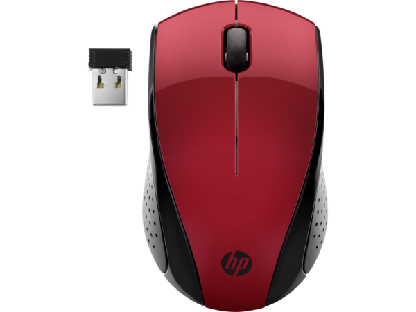 עכבר HP אופטי אלחוטי   - דונגל ננו 220 אדום