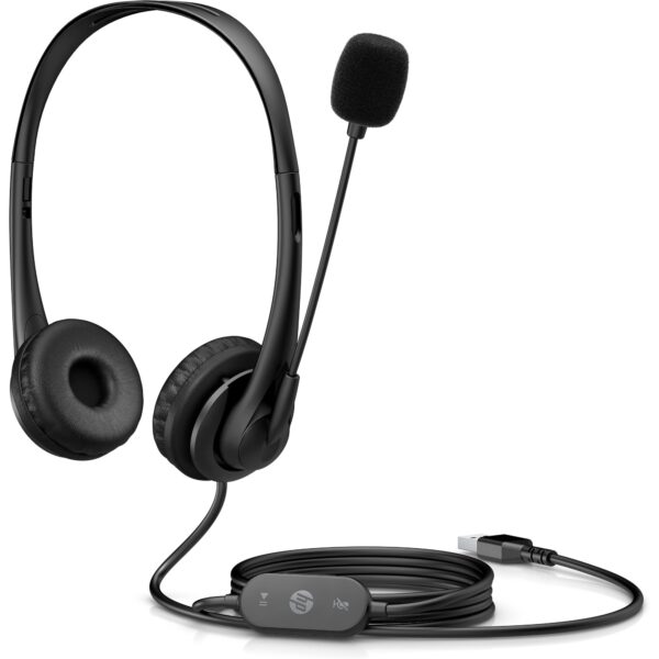 ⁦אוזניות ראש סטריאו HP USB STHS G2⁩ – תמונה ⁦3⁩