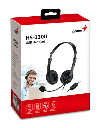 אוזניות משרד Genius HS-230U