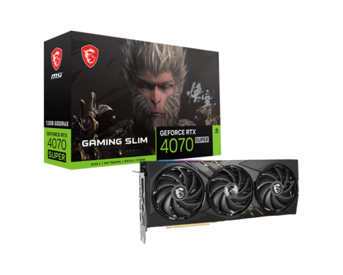 כרטיס מסך MSI GeForce RTX 4070 SUPER 12G GAMING SLIM WUKONG EDITION