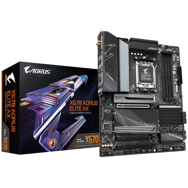 לוח Gigabyte X670 Aorus Elite AX 1.2 ATX AM5 DDR5 WIFI 6E BT5.2