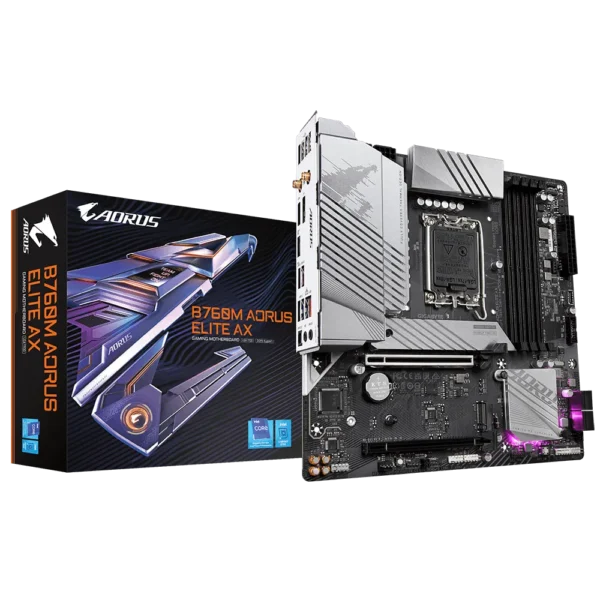 לוח Gigabyte B760M AORUS ELITE AX REV1.3 DDR5 mATX WIFI BT