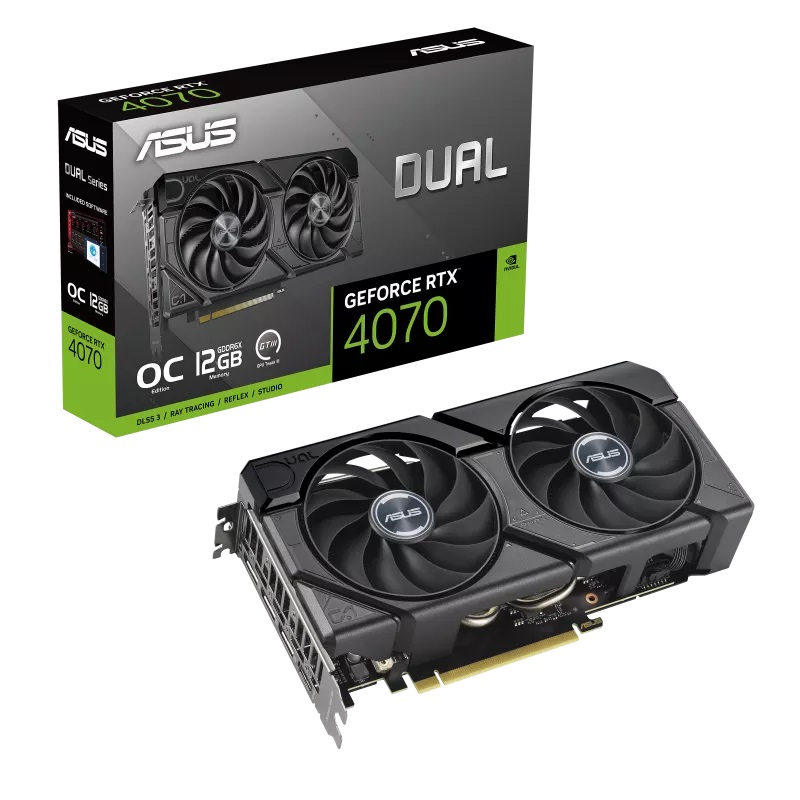 ASUS NVIDIA® Dual GeForce RTX™ 4070 - EVO OC Edition 12GB GDDR6X