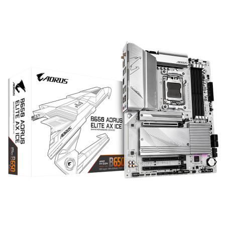 לוח Gigabyte B650 A ELITE AX ICE ATX AM5 WIFI BT PCIE5.0 White