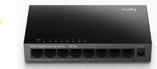 (מתכת) CUDY 8-Port Gigabit Switch GS108-IL
