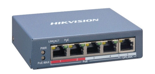 Hikvision 4 Port Fast Ethernet Smart Managed POE Switch DS-3E1105P-EI