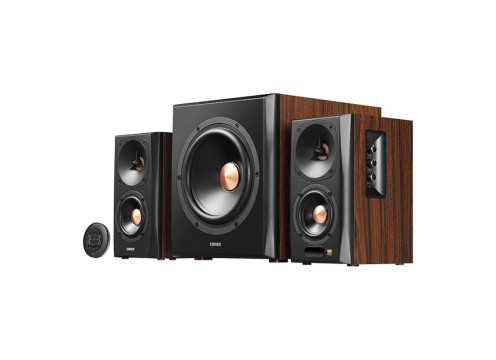 מערכת רמקולים 2.1 עם סאבוופר Edifier S360Db 155W Bluetooth צבע חום