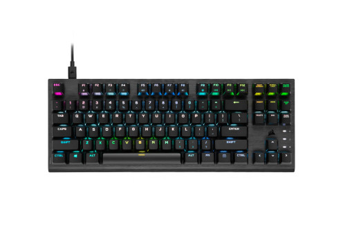 מקלדת גיימינג מכאנית אופטית CORSAIR K60 PRO TKL RGB OPX