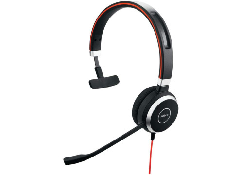 אוזניות קשת מונו חוטיות עם מיקרופון מובנה Jabra Evolve 40 Ms Mono