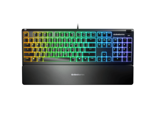מקלדת גיימרים - מקלדת באנגלית בלבד STEELSERIES APEX 3 US