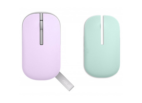 עכבר אלחוטי Asus Marshmallow Md100 סגול/ירוק – תמונה 2