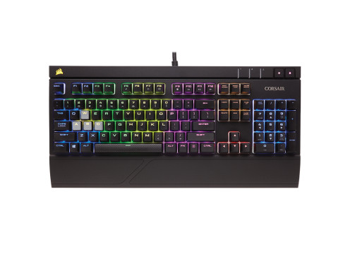 מקלדת גיימינג מכאנית CORSAIR STRAFE RGB CHERRY MX SILENT