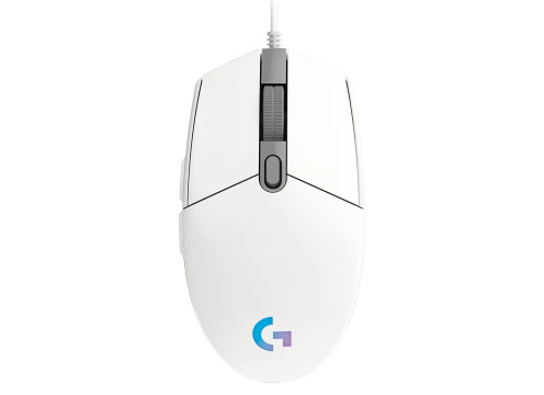 עכבר גיימינג LOGITECH G102 LIGHTSYNC WHITE