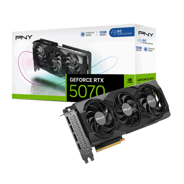PNY GeForce RTX 5070 12GB Overclocked Triple Fan