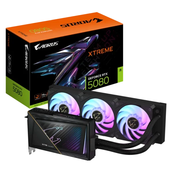 AORUS GeForce RTX 5080 XTREME WATERFORCE 16G 360MM RADIATOR