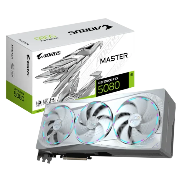Gigabyte AORUS GeForce RTX 5080 MASTER ICE 16G White