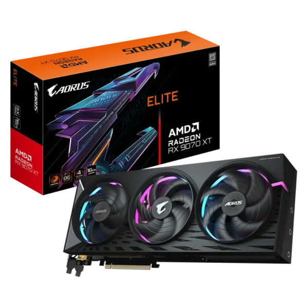 Gigabyte AORUS Radeon RX 9070 XT ELITE 16G GV-R9070XTAORUS E-16GD