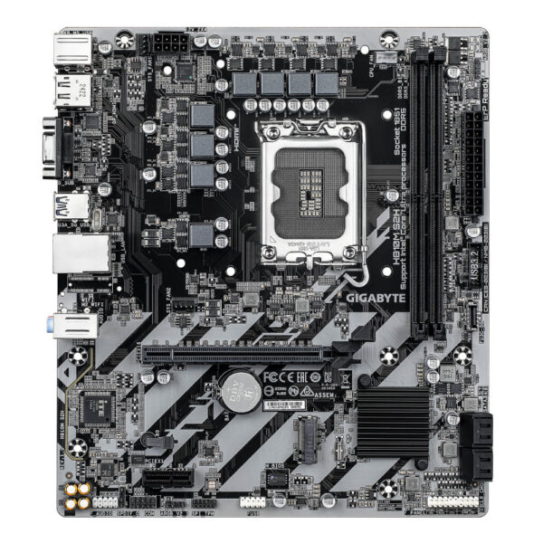 ⁦Gigabyte H810M S2H 1.0 Micro-Atx DDR5 LGA1851 VGA HDMI⁩ – תמונה ⁦3⁩