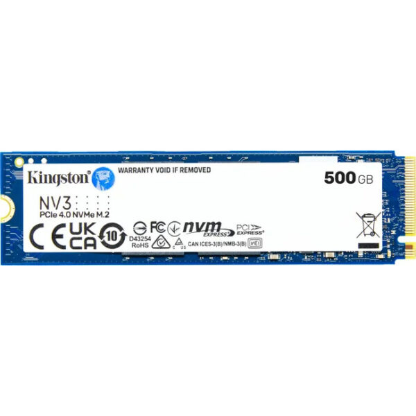 דיסק פנימי Kingston NV3 500GB NVME GEN 4.0 M.2 2280 5000/3000Mb/s