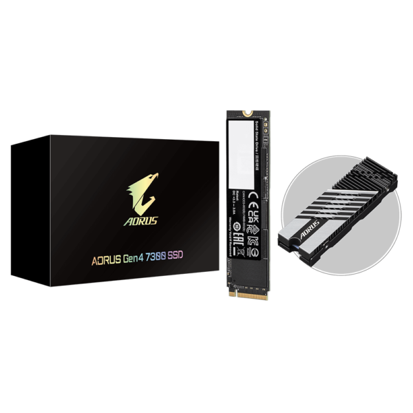 דיסק פנימי Gigabyte AORUS Gen4 7300 SSD 2TB