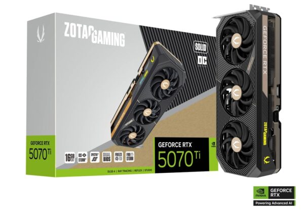 כרטיס מסך ZOTAC GAMING GeForce RTX 5070 Ti SOLID SFF OC
