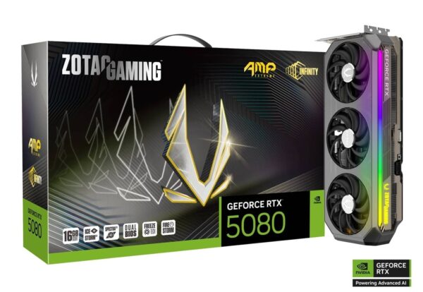 ZOTAC GAMING GeForce RTX 5080 16GB AMP Extreme INFINITY