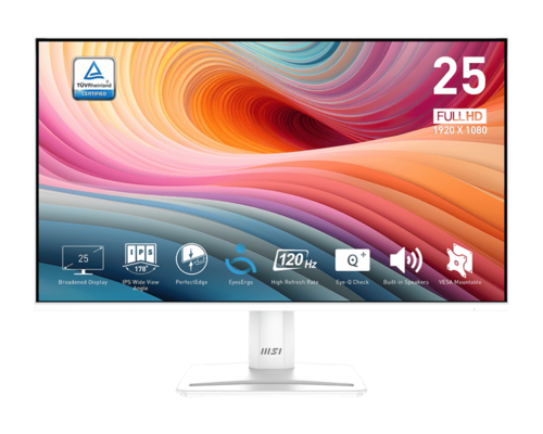 מסך מחשב עסקי 25" MSI PRO MP251W E2 WHITE
