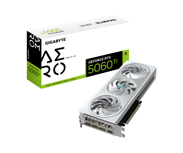 Gigabyte RTX 5060 Ti AERO OC 16GB White