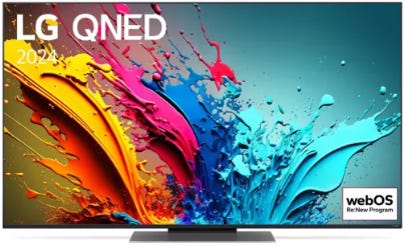 טלוויזיה "55 חכמה LG QNED ברזולוציית 4K דגם: 55QNED86T6A