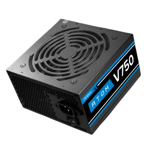 ספק כוח ANTEC ATOM V750 Active PFC 120MM silent fan non-mudular