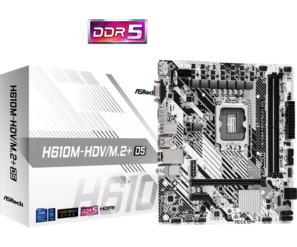 ASRock H610M-HDV M.2+ D5