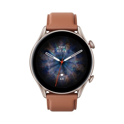 שעון חכם Amazfit דגם GTR 3 PRO צבע Brown Leather