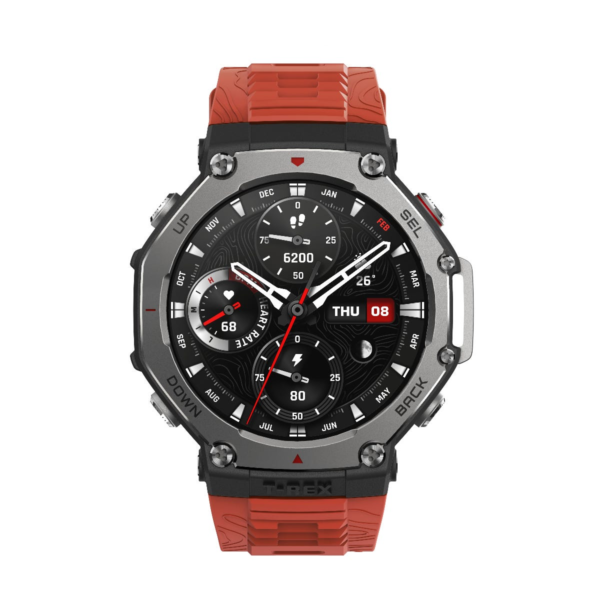 שעון חכם AMAZFIT דגם TREX 3 צבע כתום / לבה