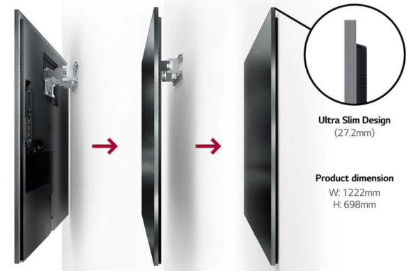 ⁦טלוויזיה "55 חכמה LG OLED evo Gallery Edition ברזולוציית 4K דגם: OLED55G26LA⁩ – תמונה ⁦2⁩