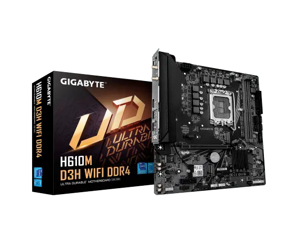 לוח אם Gigabyte H610M D3H WIFI DDR4 M-ATX 2x M.2 BT LGA1700