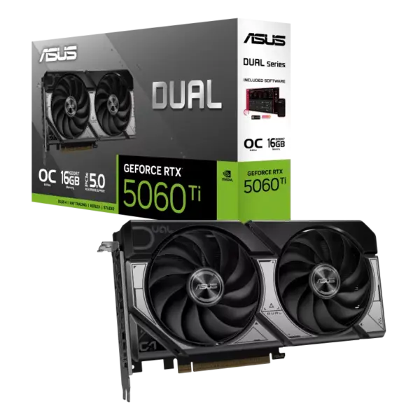 ASUS Dual GeForce RTX™ 5060 Ti 16GB GDDR7 OC Edition