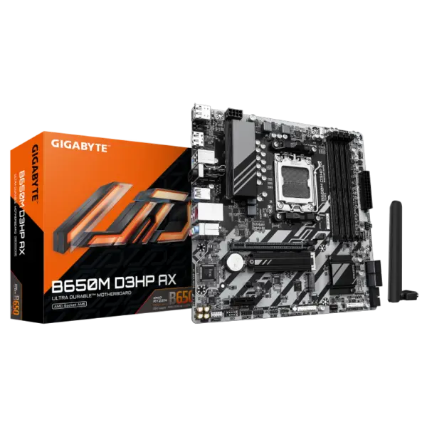 לוח אם Gigabyte B650M D3HP AX 1.3 DDR5 AM5 WIFI BT Micro-Atx