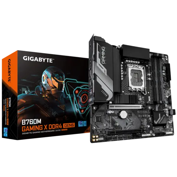 לוח Gigabyte B760M GAMING X DDR4 Gen 5 PCIE5.0 Micro-ATX LGA1700