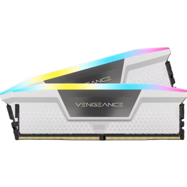 ז.לנייח Corsair Vengeance RGB DDR5 32GB 2X16 5200MHZ C40kit White