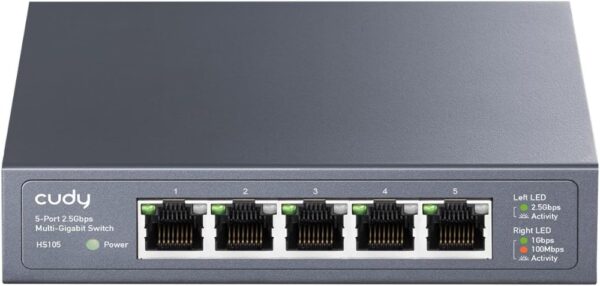 מתג Cudy 5 Port 2.5GB Unmanged Switch