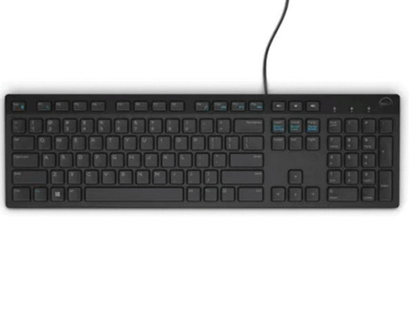 Keyboard : אנגלית בלבד Dell KB216 USB Black