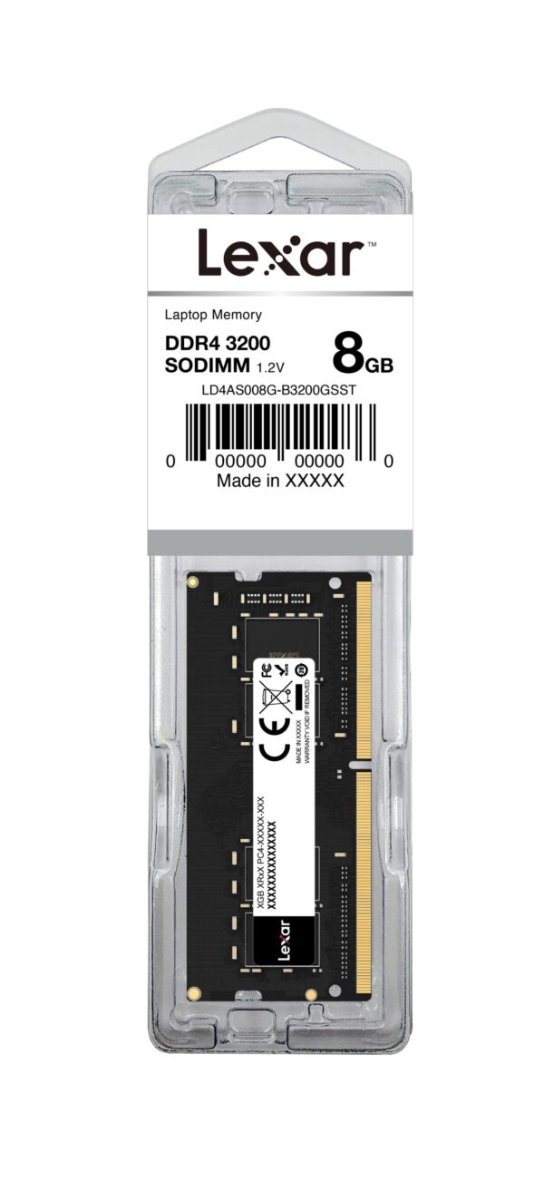 Lexar SODIMM 8GB DDR4 3200Mhz 260pin 1.2V Blister Pack