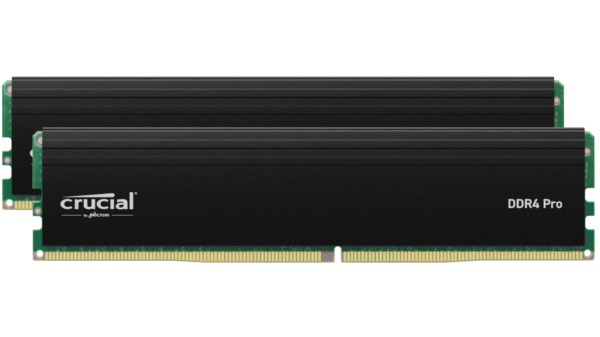 Crucial Pro DIMM 64GB Kit (2×32) DDR4 3200Mhz CL22 (16Gbit)